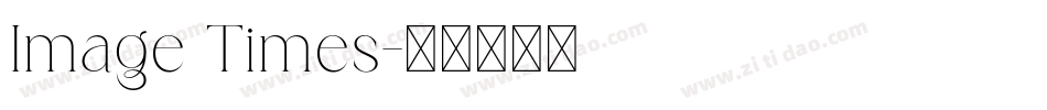 Image Times字体转换